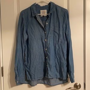 Denim Button-Down Shirt